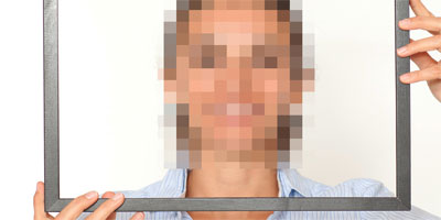 verpixeltes Gesicht